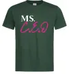 Мужская футболка MS CEO Темно-зеленый фото