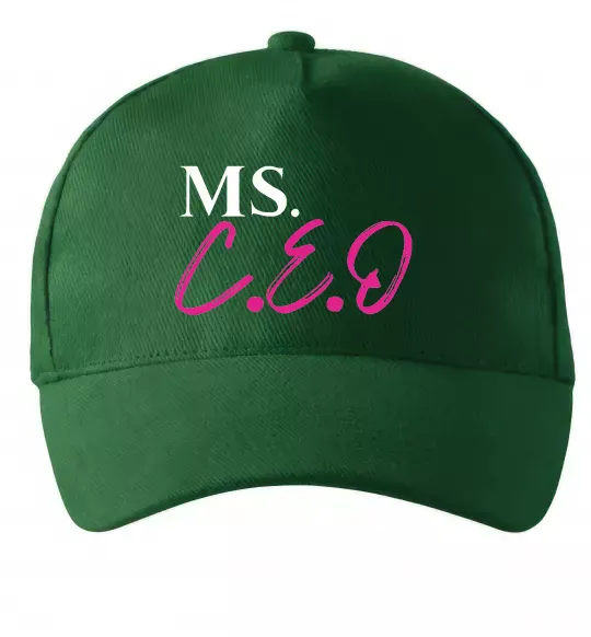 Кепка MS CEO Темно-зеленый фото