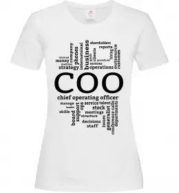 Жіноча футболка COO Білий фото