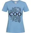 Женская футболка COO Голубой фото