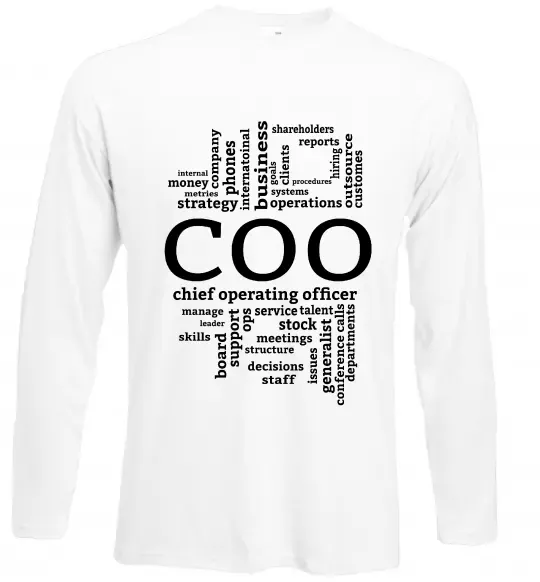 Лонгслив COO Белый фото