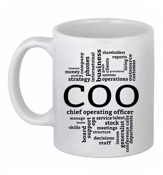 Чашка керамическая COO Белый фото