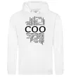 Мужская толстовка (худи) COO Белый фото