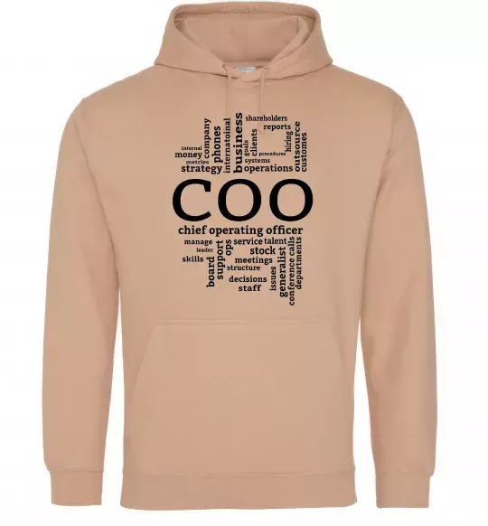 Жіноча толстовка (худі) COO Пісочний фото