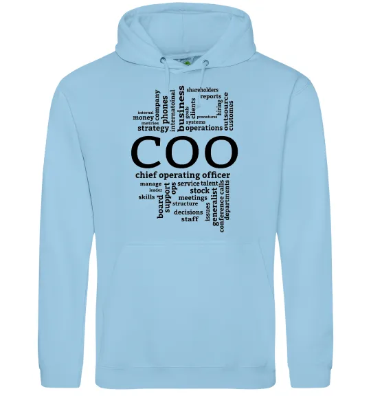 Жіноча толстовка (худі) COO Блакитний фото