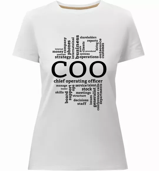 Жіноча преміум футболка COO Білий фото