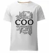Чоловіча преміум футболка COO Білий фото