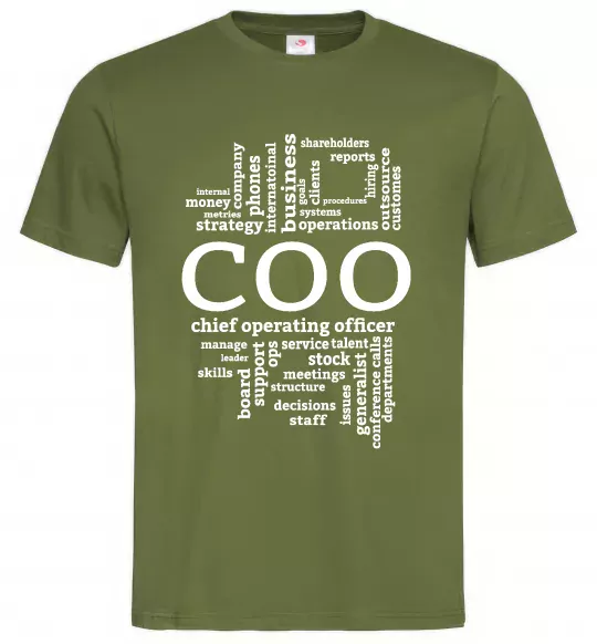 Чоловіча футболка COO Оливковий фото