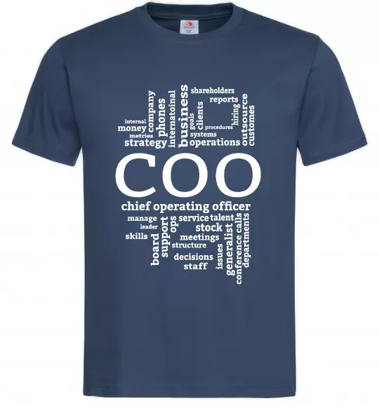 Чоловіча футболка COO Темно-синій фото