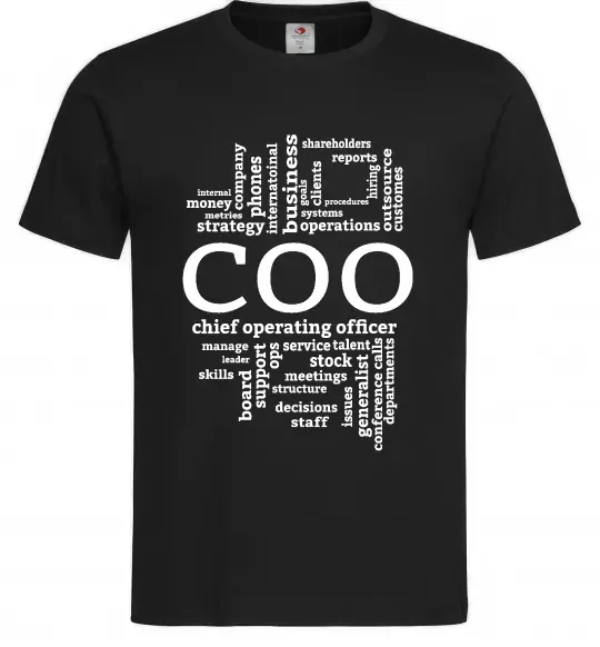 Чоловіча футболка COO Чорний фото