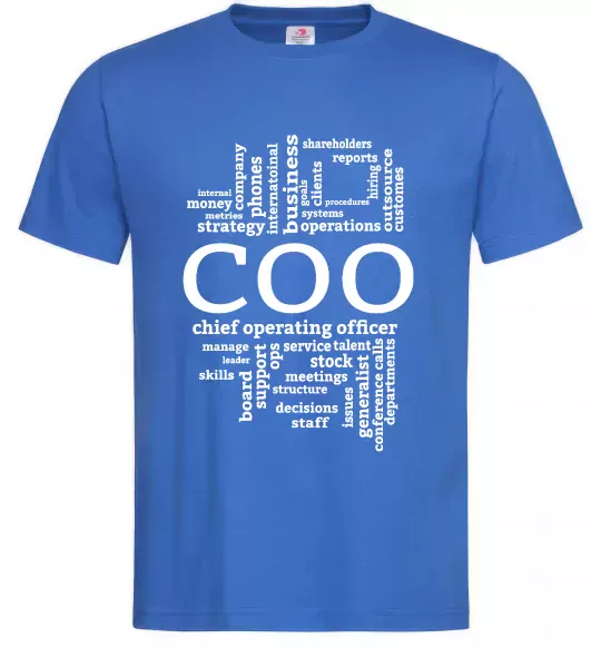 Чоловіча футболка COO Яскраво-синій фото