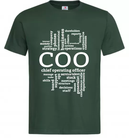 Чоловіча футболка COO Темно-зелений фото