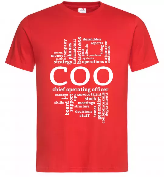 Чоловіча футболка COO Червоний фото