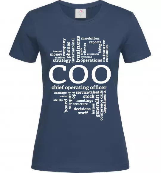 Женская футболка COO Темно-синий фото