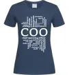 Женская футболка COO Темно-синий фото