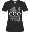 Женская футболка COO Черный фото