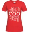 Женская футболка COO Красный фото