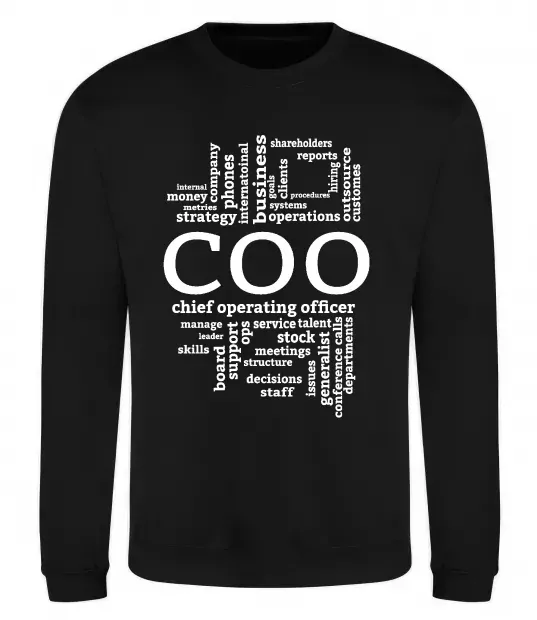 Світшот COO Чорний фото