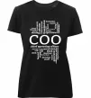 Жіноча преміум футболка COO Чорний фото