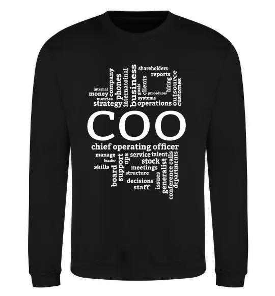 Світшот COO Чорний фото