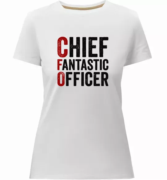 Женская премиум футболка CFO Белый фото