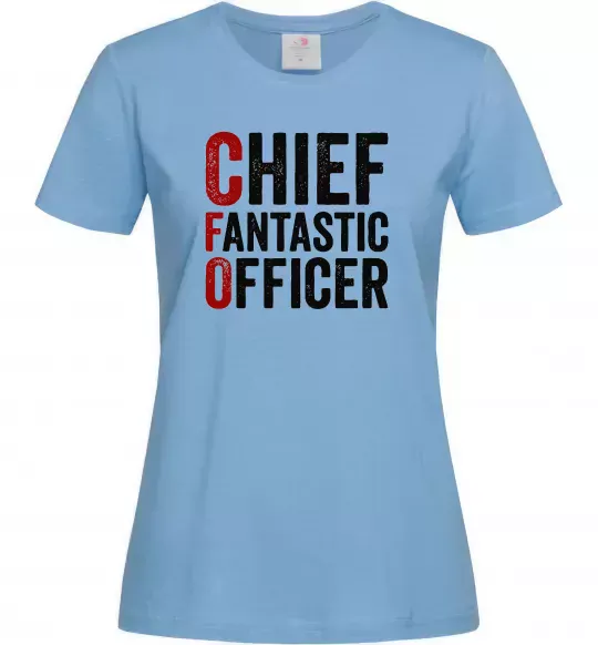 Женская футболка CFO Голубой фото