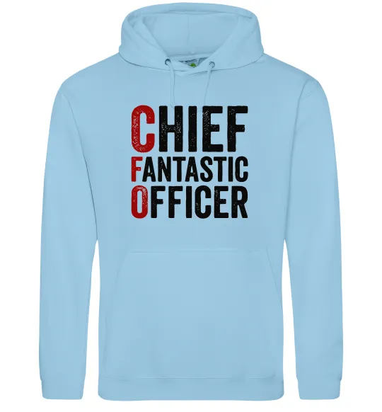 Жіноча толстовка (худі) CFO Блакитний фото