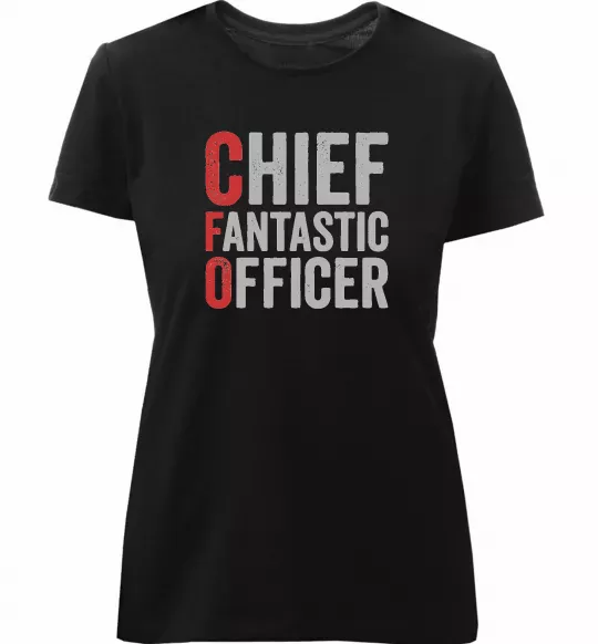 Женская премиум футболка CFO Черный фото