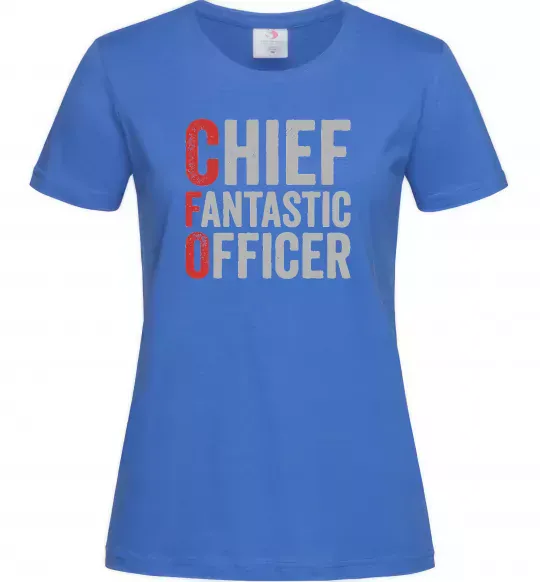 Женская футболка CFO Ярко-синий фото