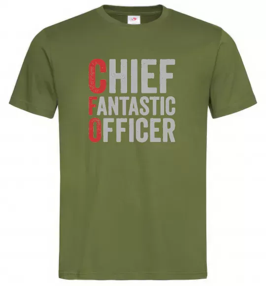 Чоловіча футболка CFO Оливковий фото