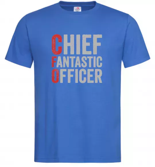 Чоловіча футболка CFO Яскраво-синій фото