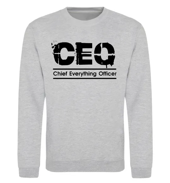 Свитшот CEO Серый меланж фото