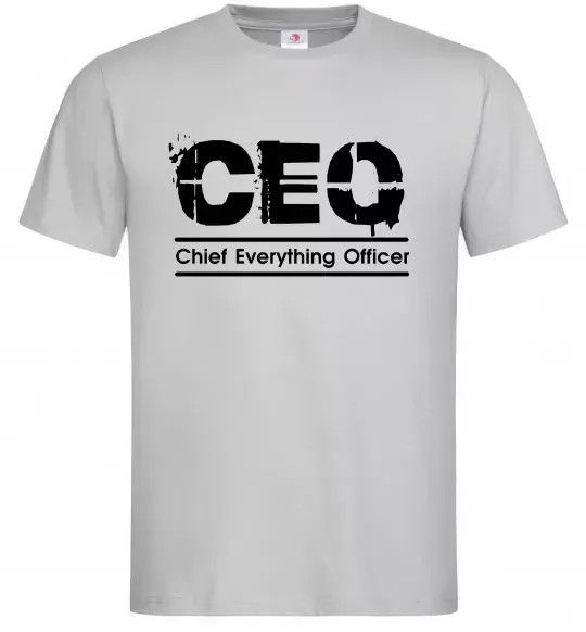 Чоловіча футболка CEO Сірий фото