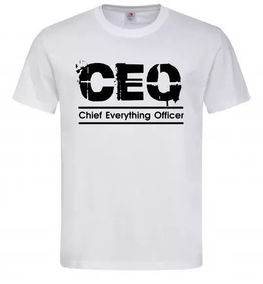 Чоловіча футболка CEO Білий фото