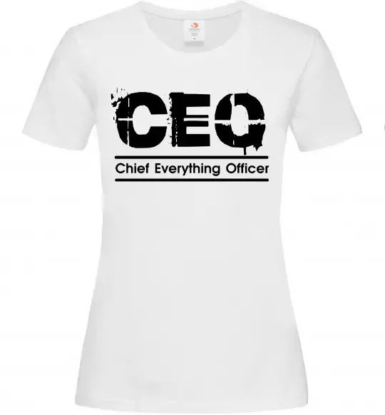 Женская футболка CEO Белый фото