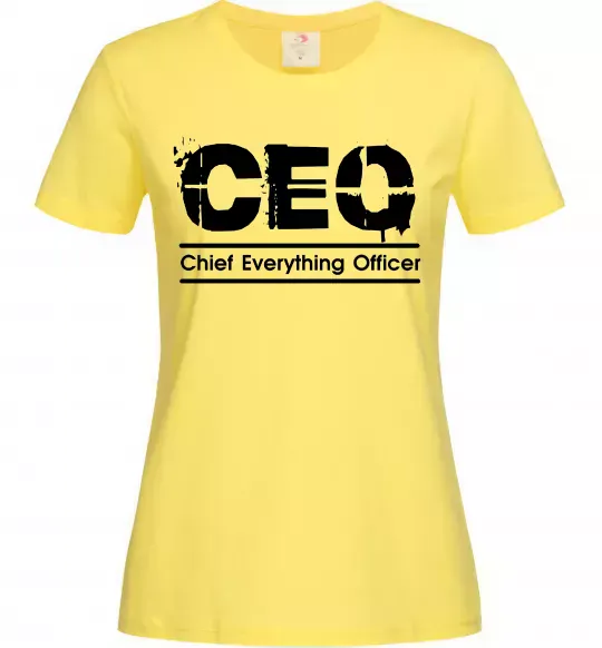 Женская футболка CEO Лимонный фото