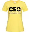 Женская футболка CEO Лимонный фото