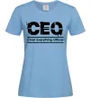 Женская футболка CEO Голубой фото