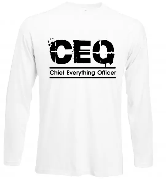Лонгслів CEO Білий фото