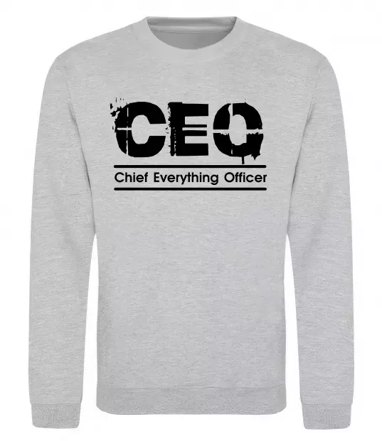 Світшот CEO Сірий меланж фото