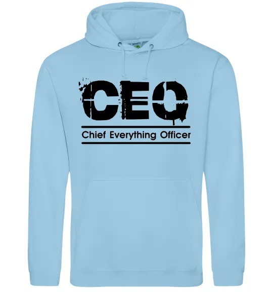 Жіноча толстовка (худі) CEO Блакитний фото