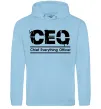 Жіноча толстовка (худі) CEO Блакитний фото