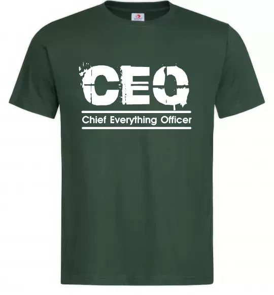 Чоловіча футболка CEO Темно-зелений фото
