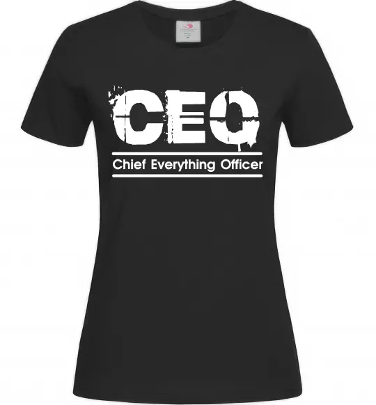 Женская футболка CEO Черный фото