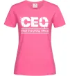 Женская футболка CEO Ярко-розовый фото