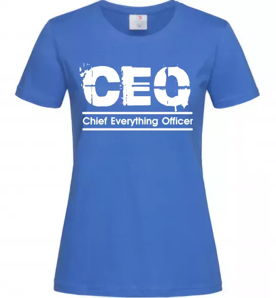 Женская футболка CEO Ярко-синий фото