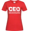Женская футболка CEO Красный фото