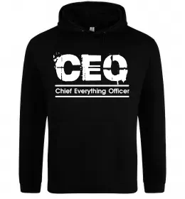 Чоловіча толстовка (худі) CEO Чорний фото