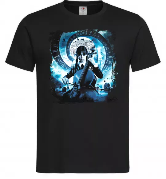 Чоловіча футболка Wednesday cello, колір - чорний, розмір - S Чорний фото