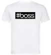 Чоловіча футболка Boss на спині Білий фото